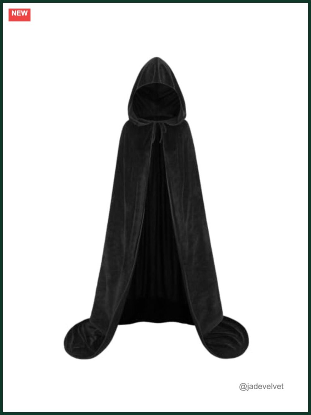 Unisex Velvet Hooded Cape Cloak for Cosplay & Halloween